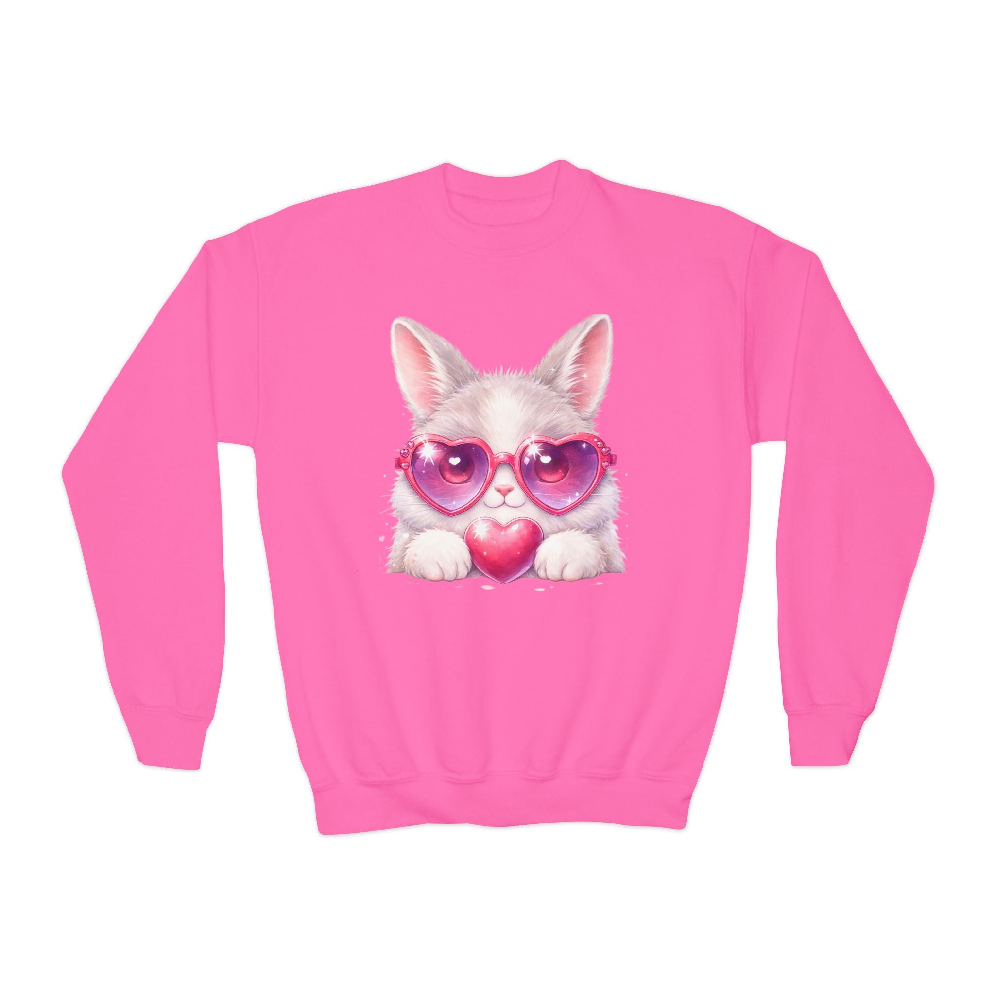 Bunny theme Youth Crewneck Sweatshirt