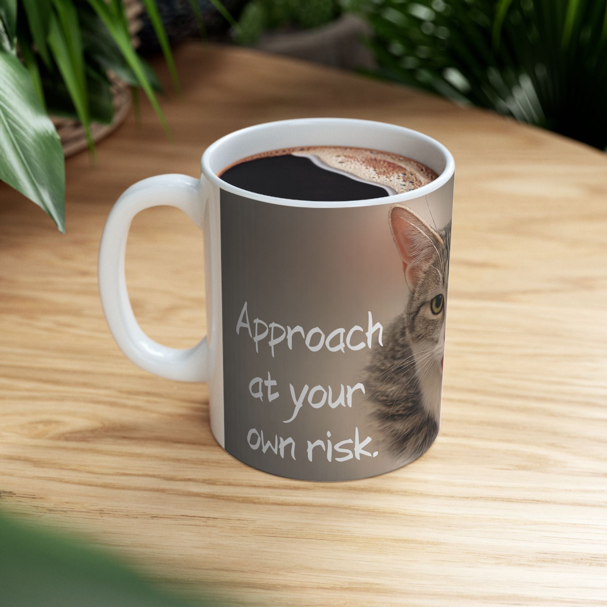 Cat Ceramic Mug with the real attitude