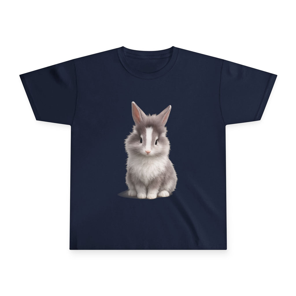 Kids Cute Fluffy Bunny Youth T‑Shirt