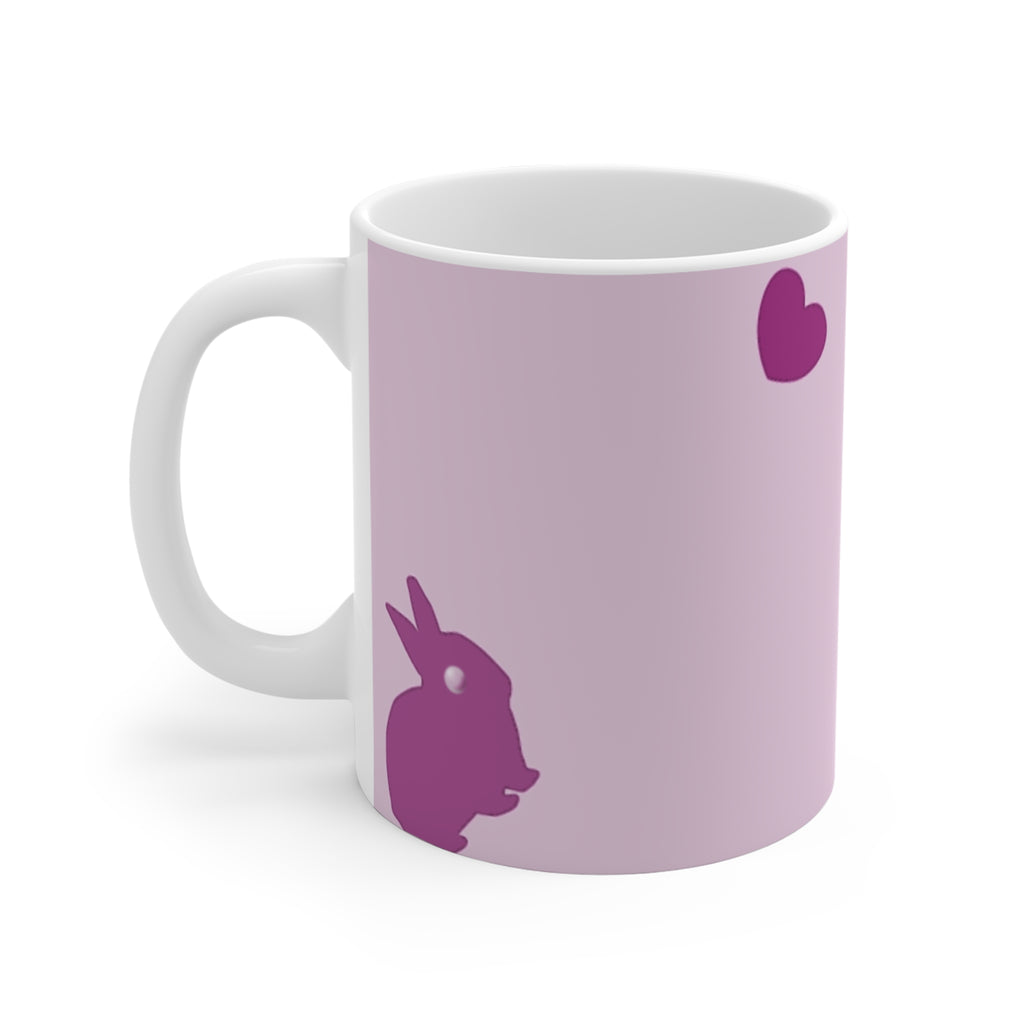 Cute Bunny Love 11oz Mug — Easter & Spring Coffee Cup