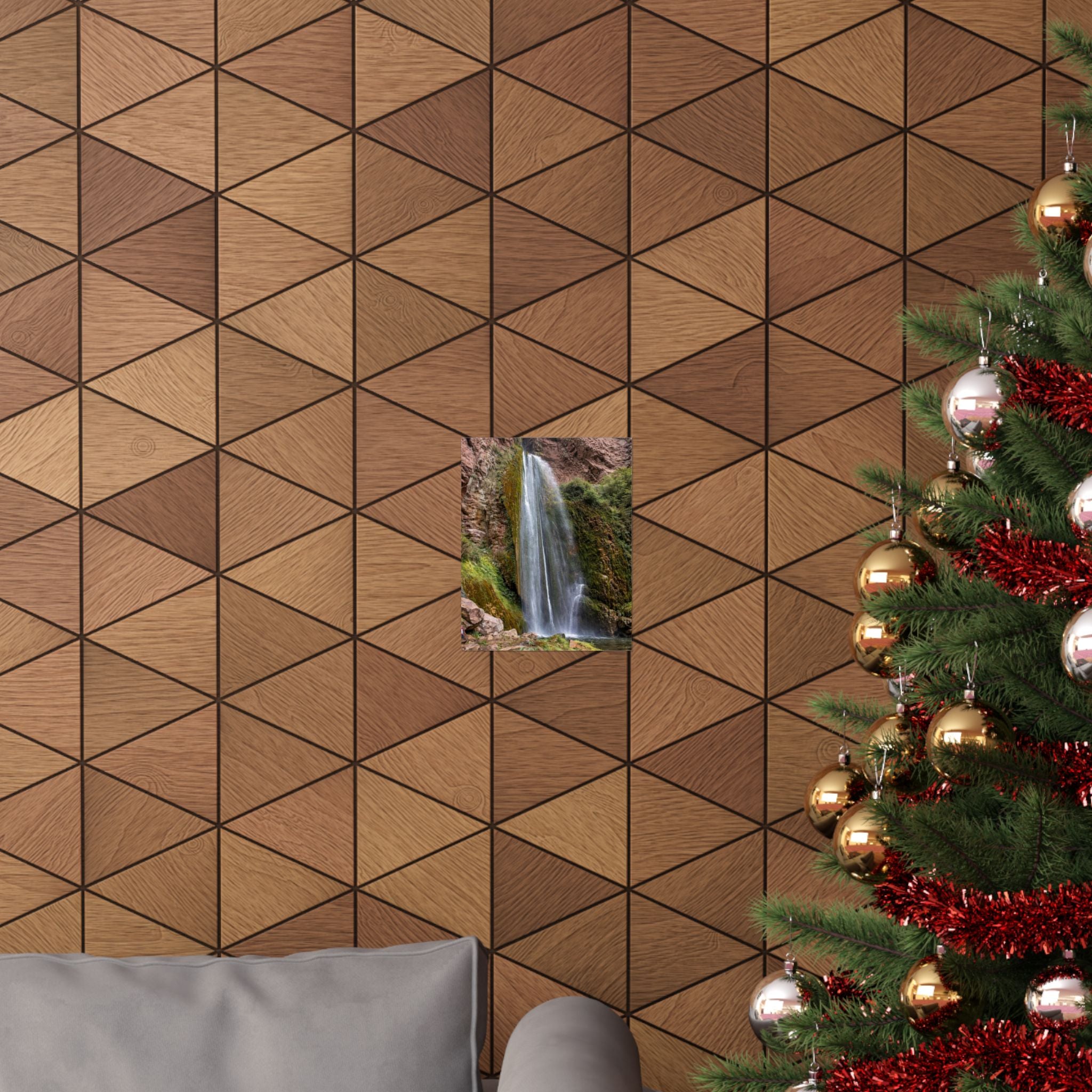 Waterfall Matte Vertical Poster Nature Wall Art