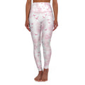 High-Waisted Floral Yoga Leggings All-Over Print