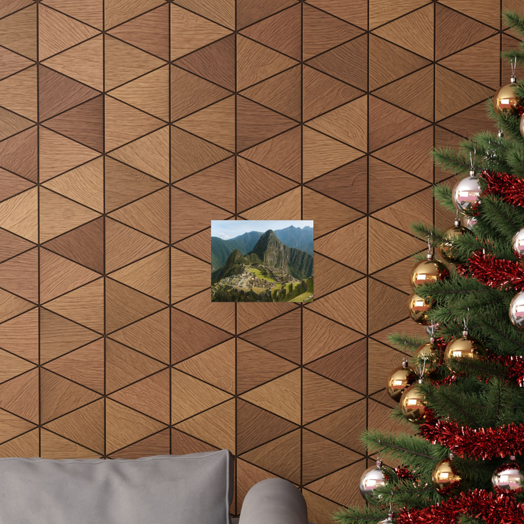 Machu Picchu Landscape Matte Poster — Horizontal Wall Art