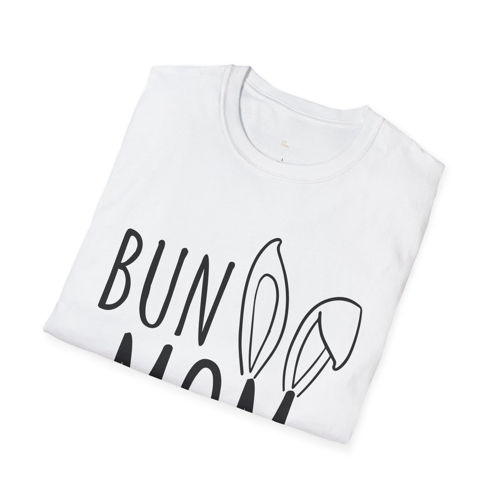 Bun Mom Unisex Softstyle T-Shirt - Cute Gift idea