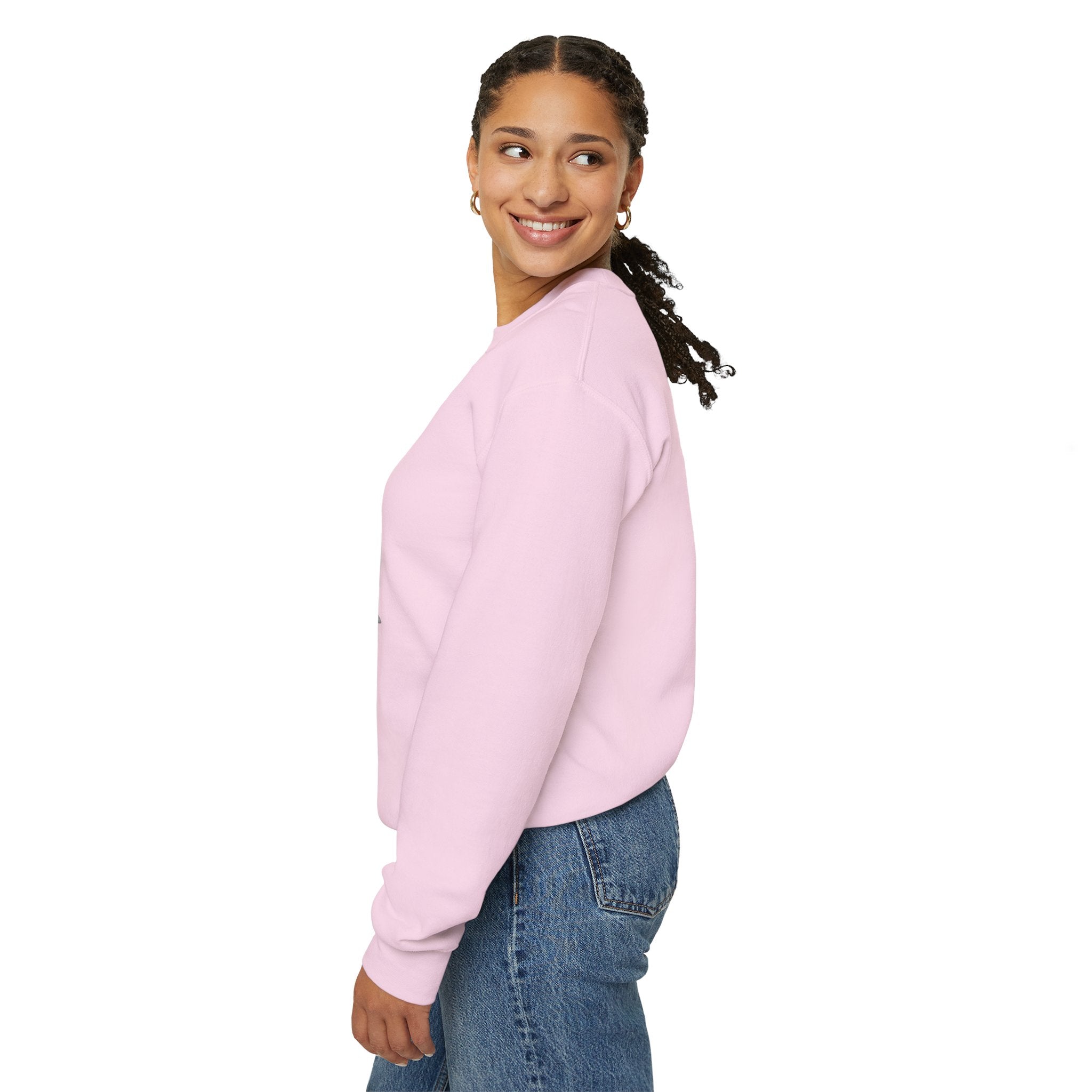 Black & White Bunny Portrait Crewneck Sweatshirt
