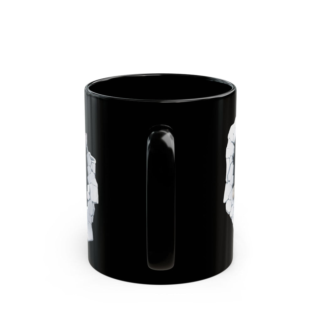 Bunny Peek Black Coffee Mug — 11oz & 15oz