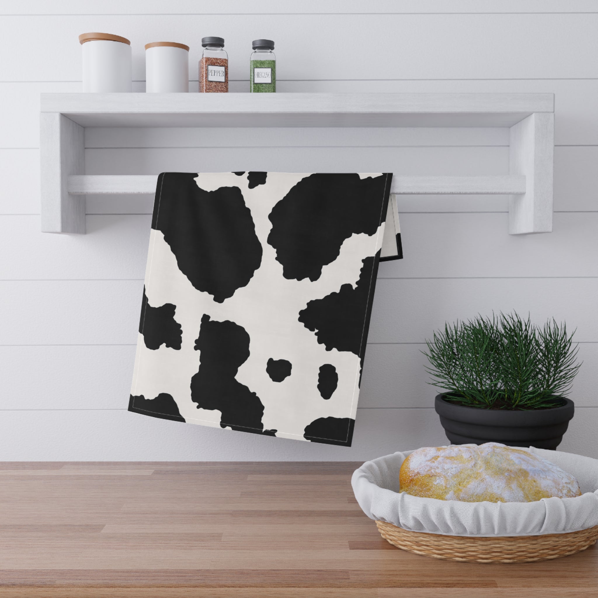 Black and White design Tea Towel