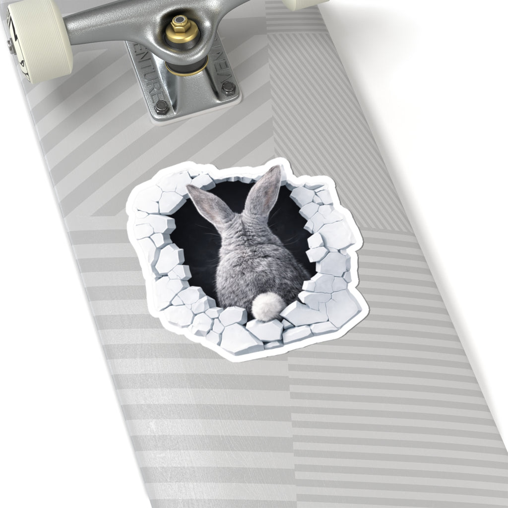 Bunny Funny Kiss-Cut Sticker