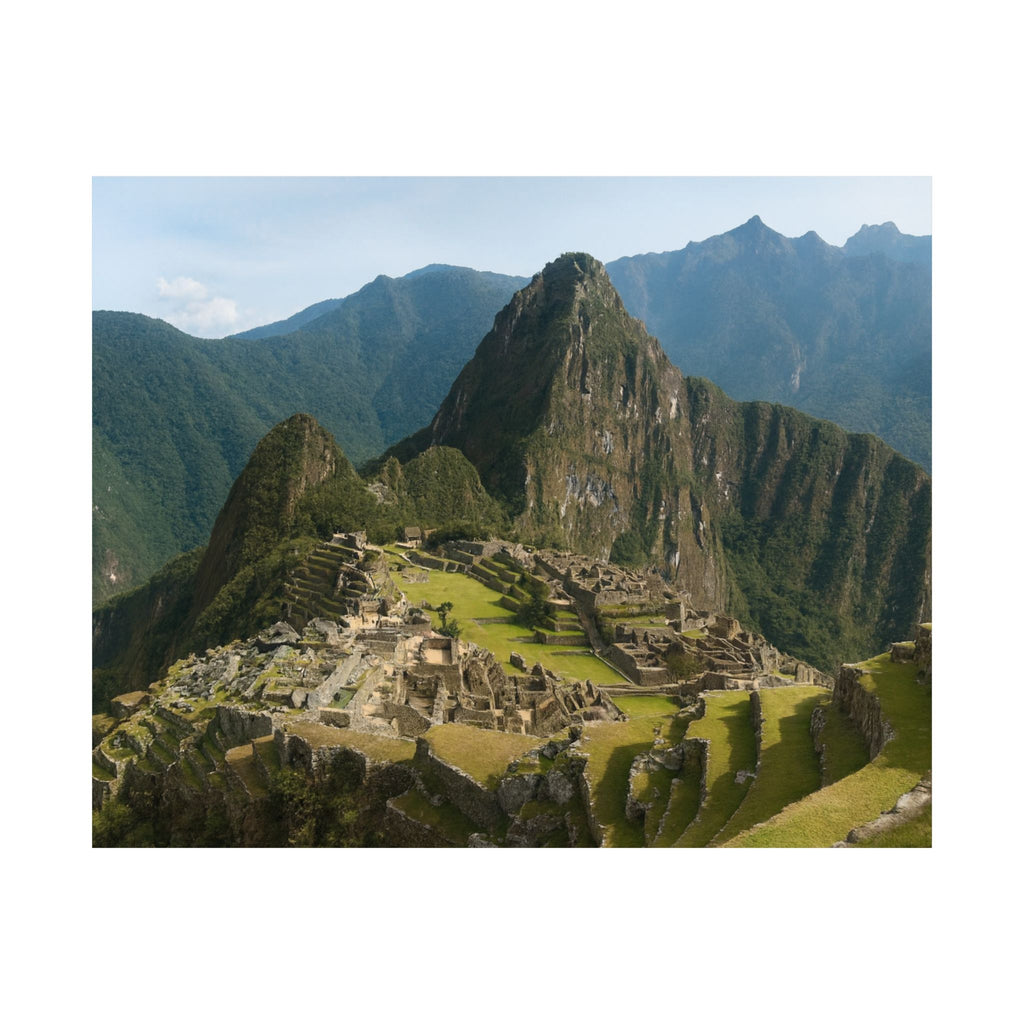Machu Picchu Landscape Matte Poster — Horizontal Wall Art