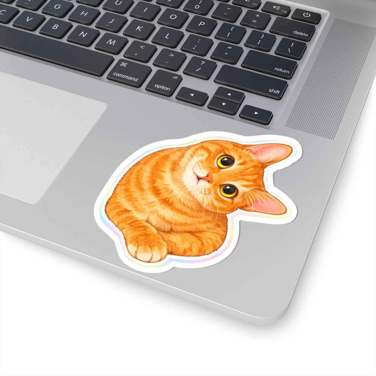 Orange Cat Kiss-Cut Sticker
