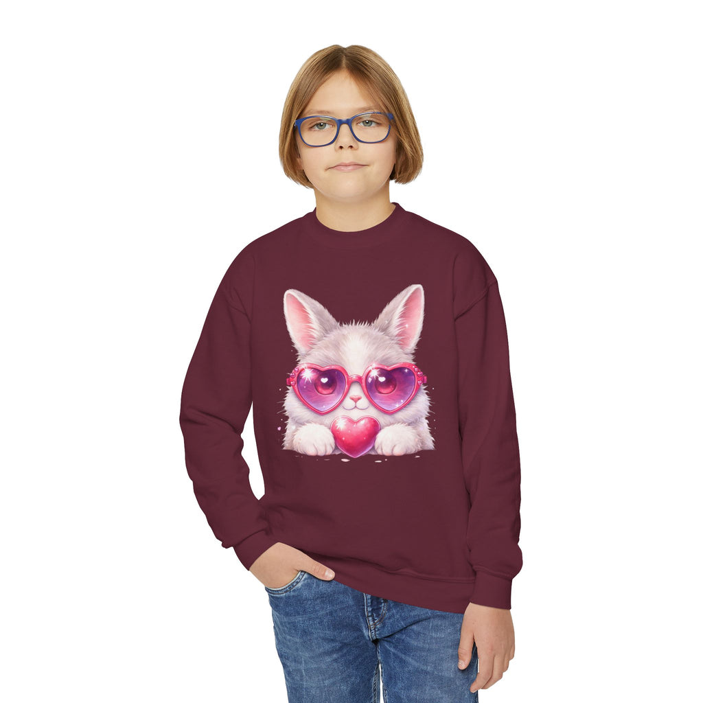 Bunny theme Youth Crewneck Sweatshirt