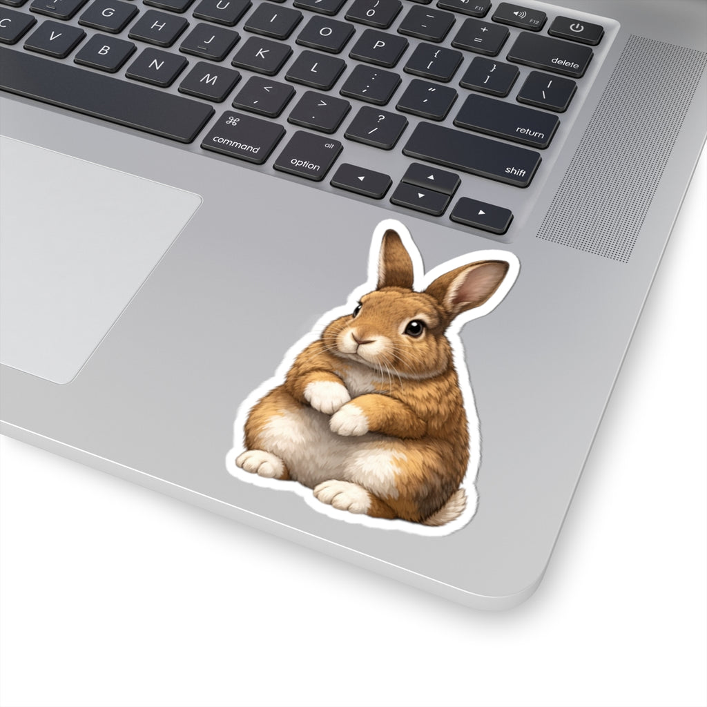 So Cute Bunny Kiss-Cut Sticker