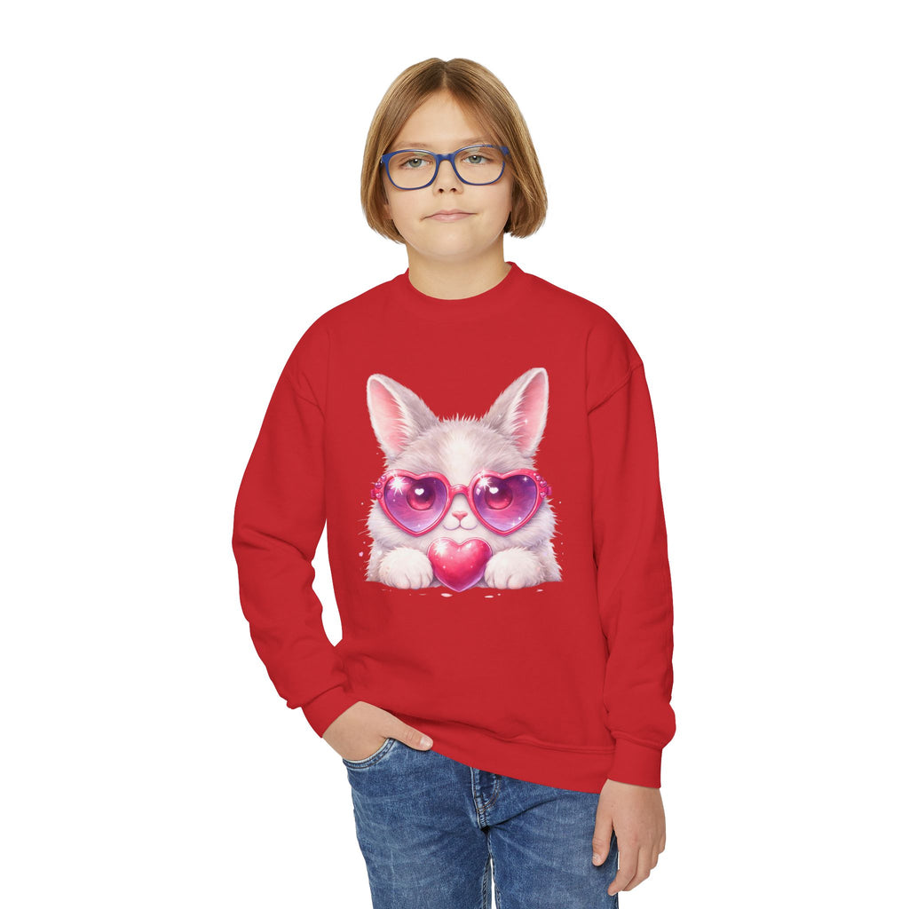 Bunny theme Youth Crewneck Sweatshirt