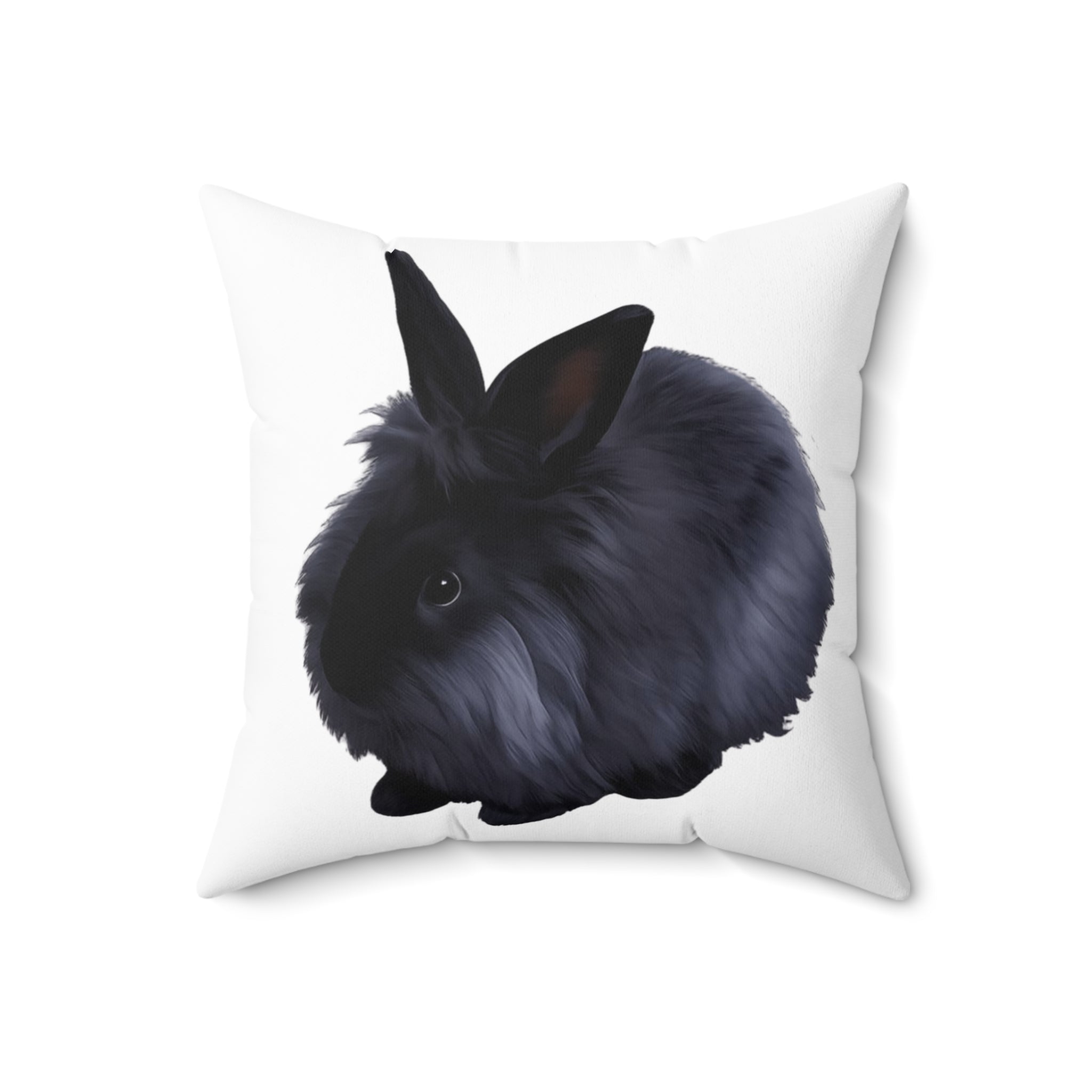 Fluffy Lionhead Rabbit Decorative Pillow
