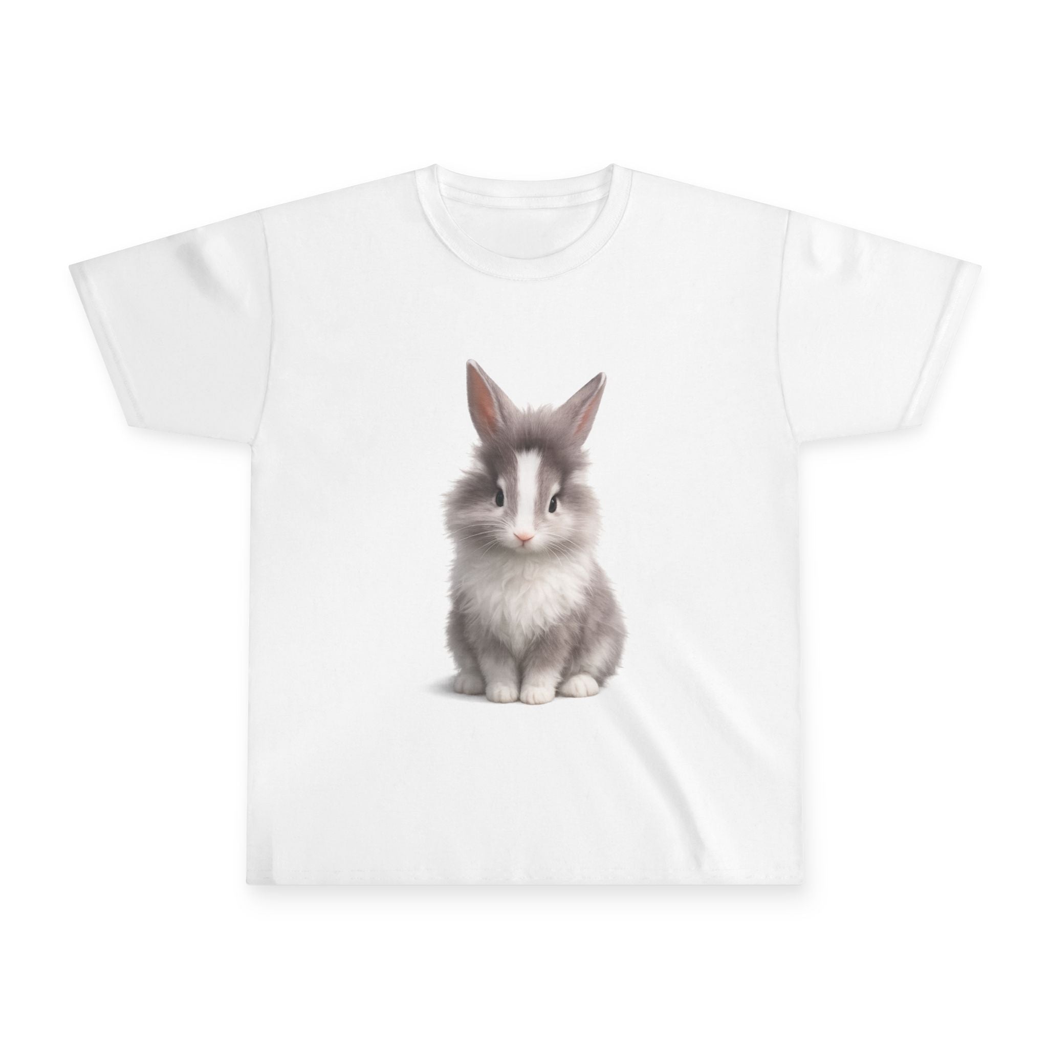 Kids Cute Fluffy Bunny Youth T‑Shirt