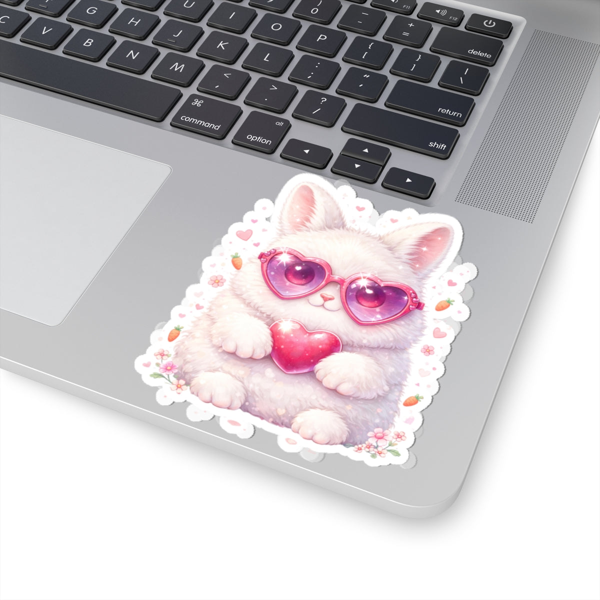 Cute Lovely Bunny Kiss-Cut Sticker