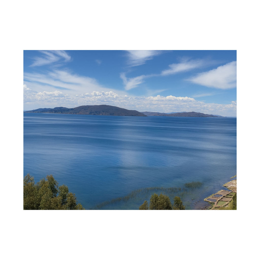 Lake Titicaca Peru Matte Horizontal Poster Landscape Wall Art