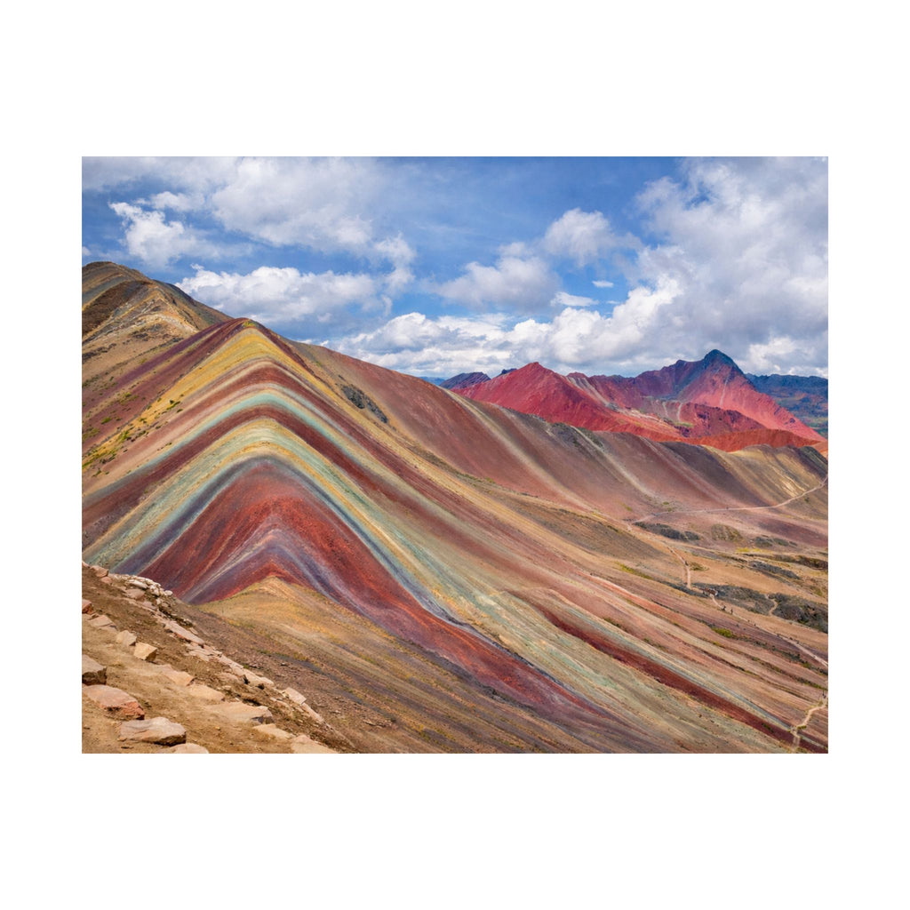 Rainbow Mountain Peru Matte Horizontal Poster — Wall Art Landscape