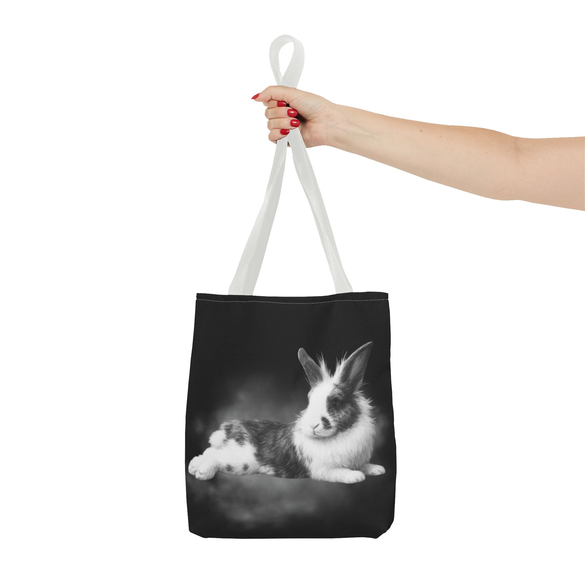 Black & White Bunny Tote Bag for Everyday Use