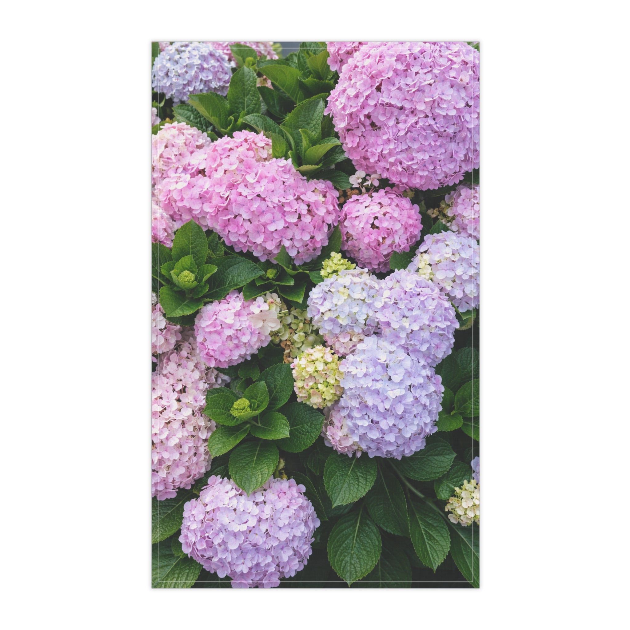 Hydrangea Flower Tea Kitchen Towel