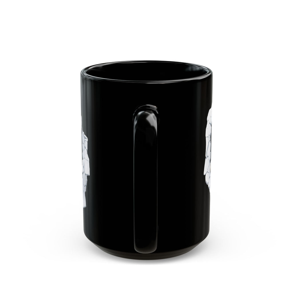 Bunny Peek Black Coffee Mug — 11oz & 15oz