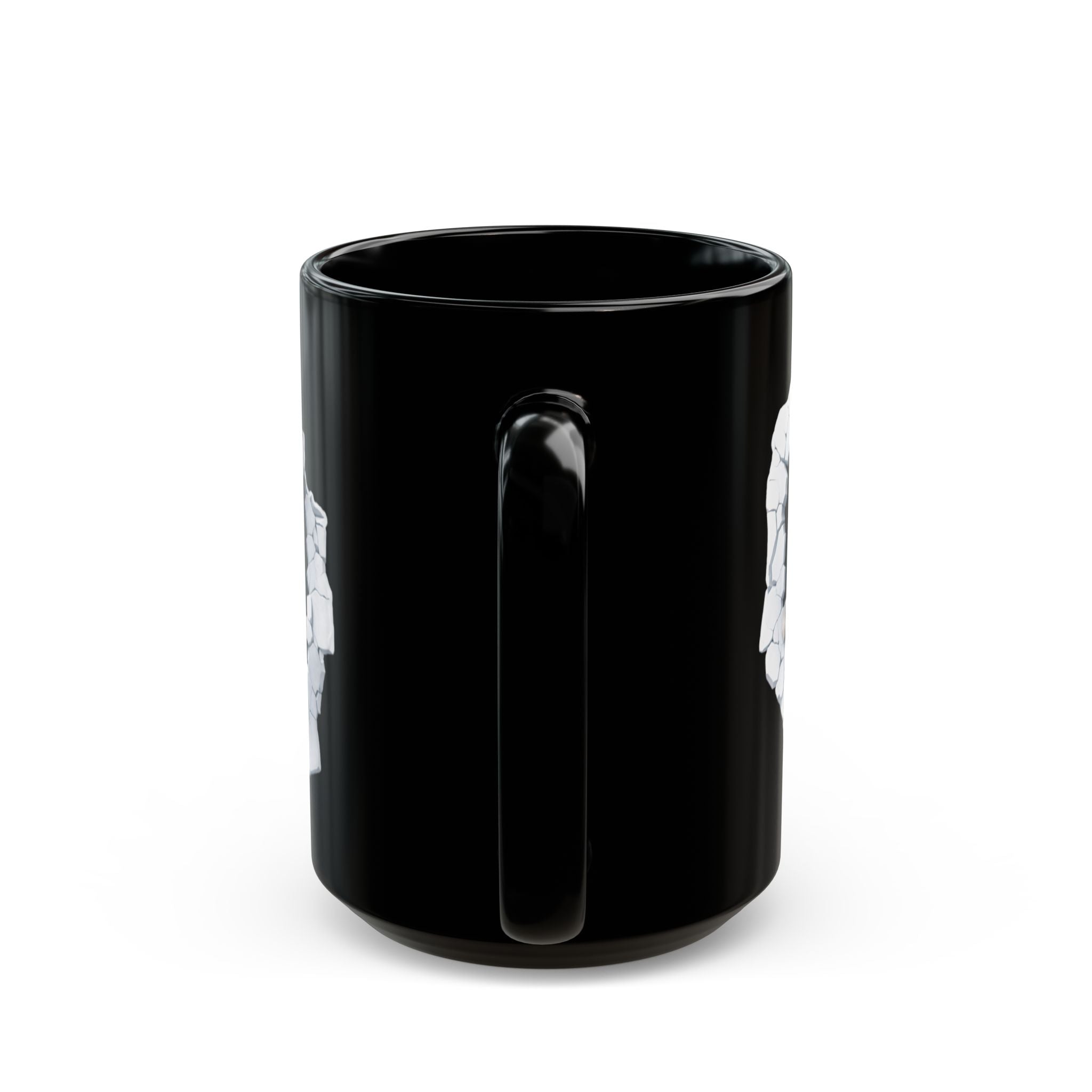 Bunny Peek Black Coffee Mug — 11oz & 15oz