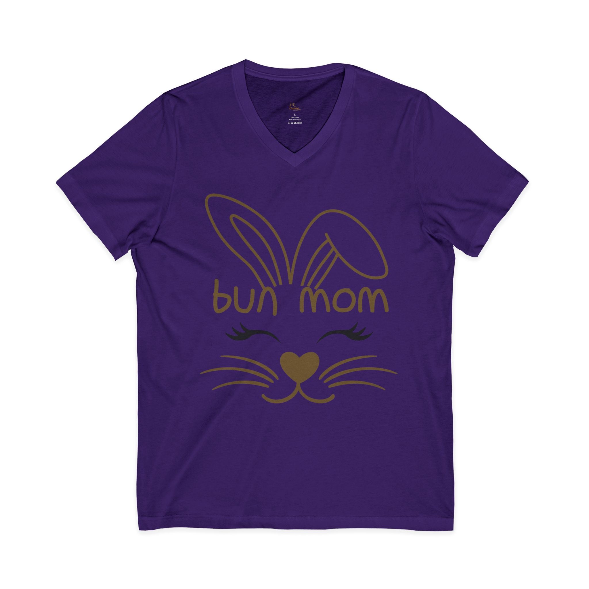 Bun Mom V-Neck Tee