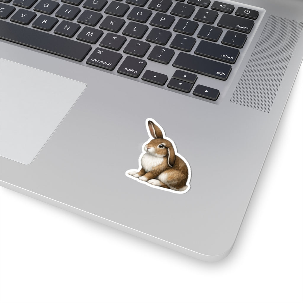 Cutie Bunny Kiss-Cut Sticker