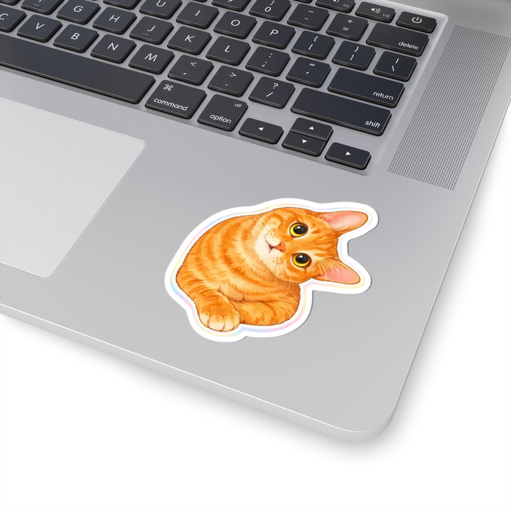 Orange Cat Kiss-Cut Sticker