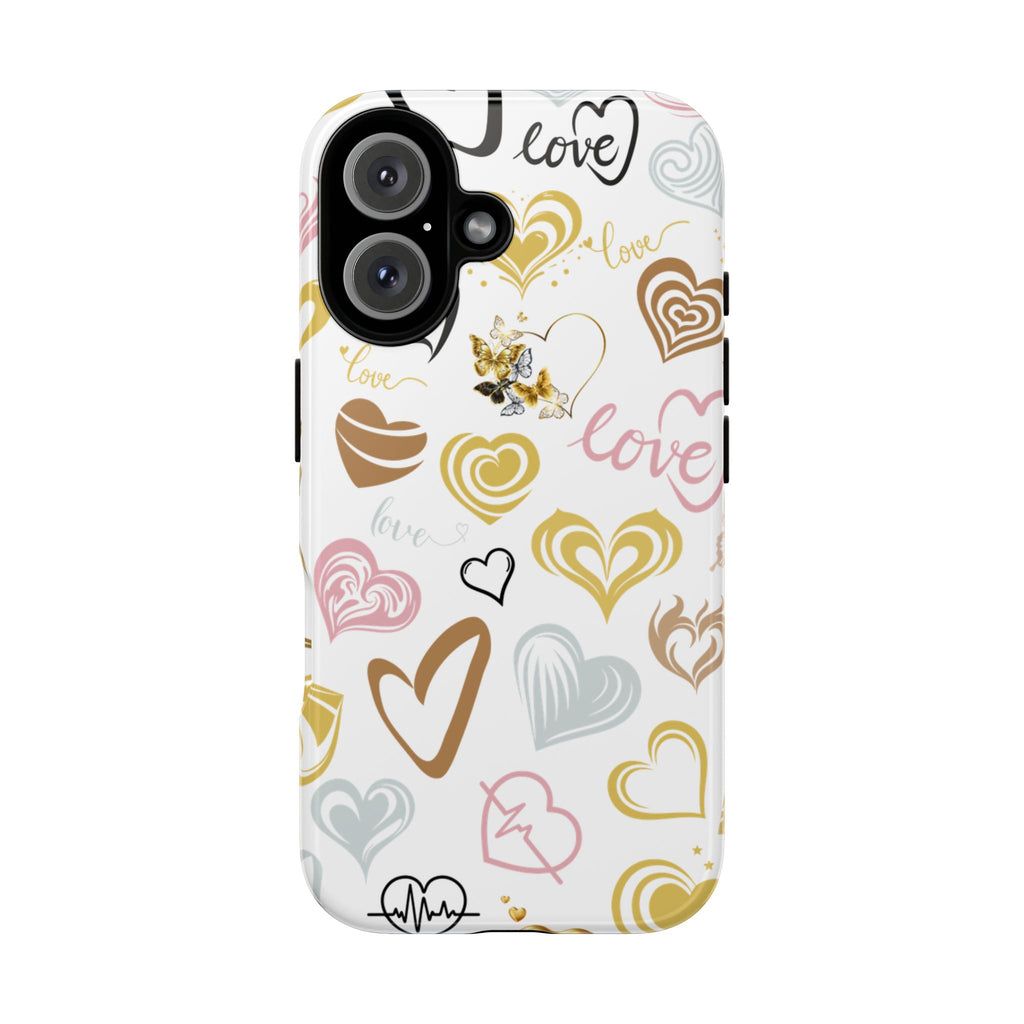 Heart Patterns Tough Phone Cases, Protective Cover