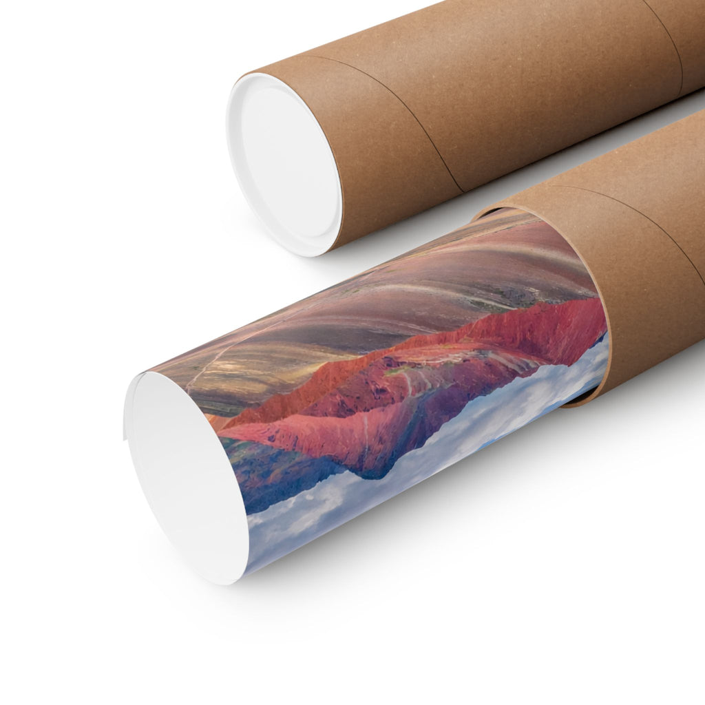 Rainbow Mountain Peru Matte Horizontal Poster — Wall Art Landscape