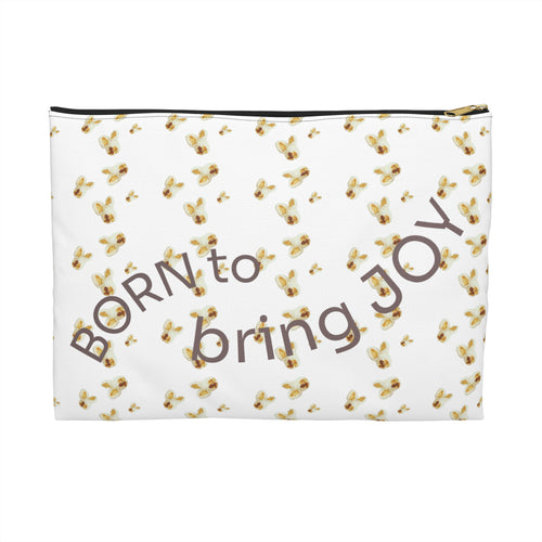 Accessory Pouch — "POPCORN money" Bunny Pattern little pouch