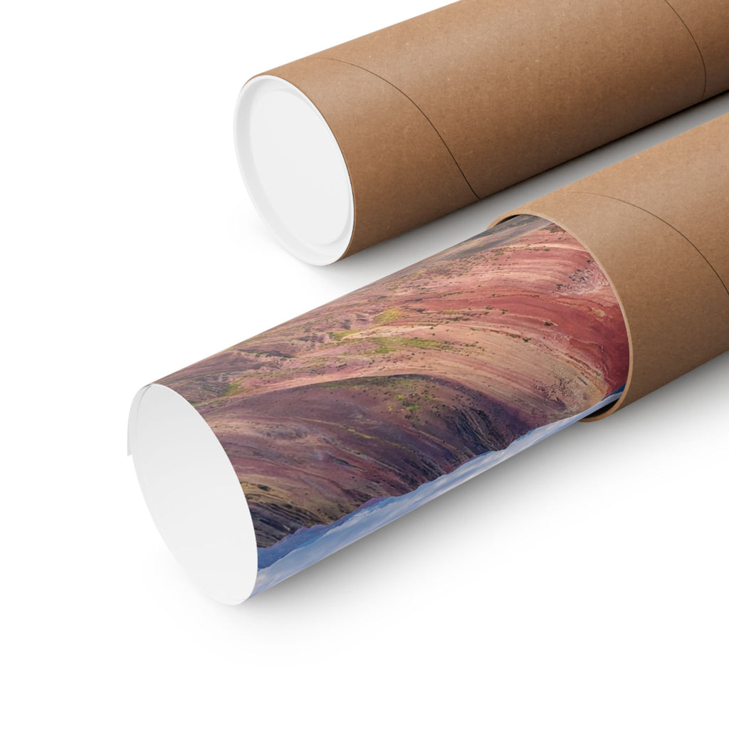 Rainbow Mountain Peru Matte Horizontal Poster — Landscape Wall Art