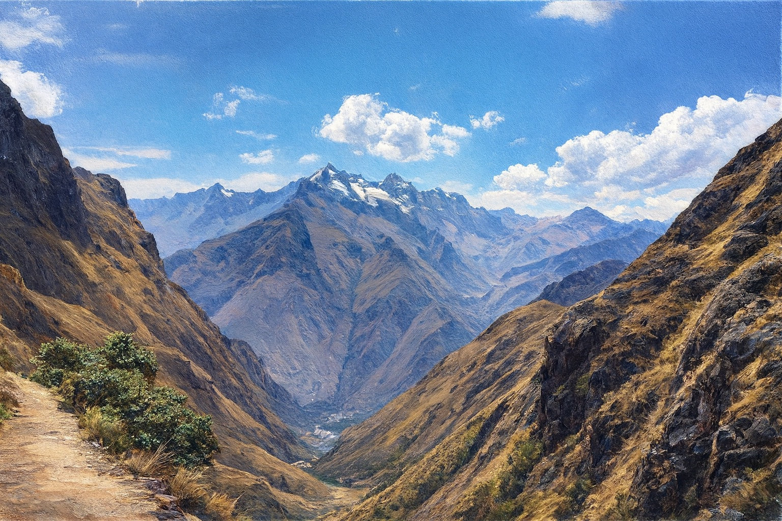 Peru Mountains , digital print