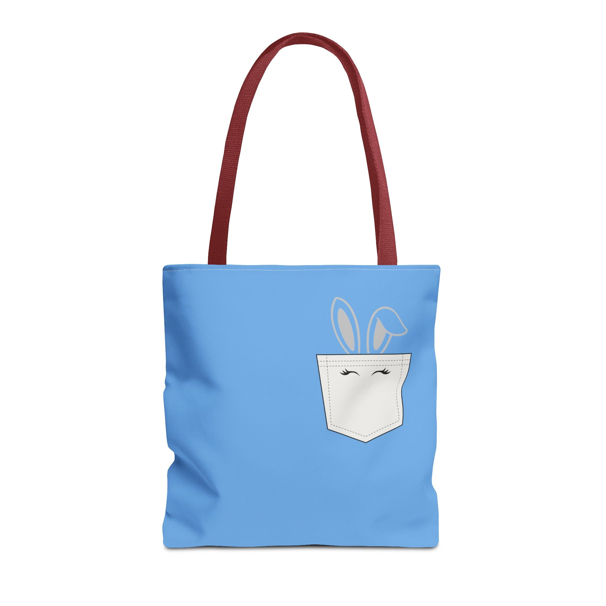 Bunny Pocket Tote Bag — Reusable Eco Travel Bag for Mom