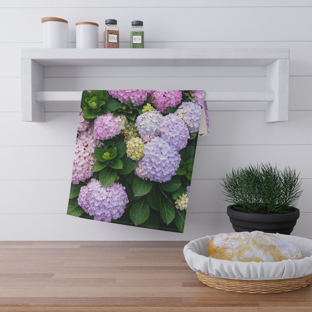 Hydrangea Flower Tea Kitchen Towel