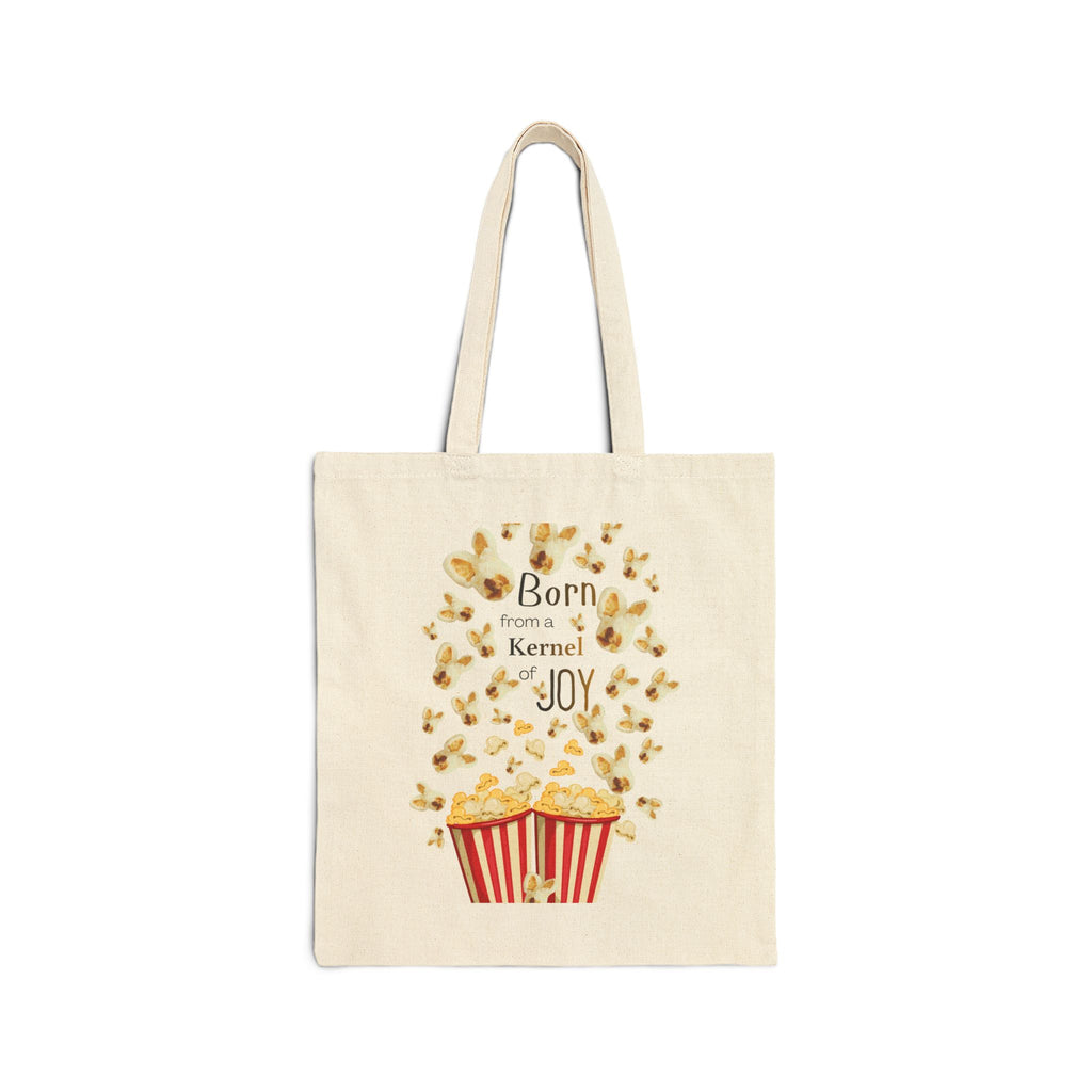 Tote Bag — "Popcorn" Bunny Canvas Tote