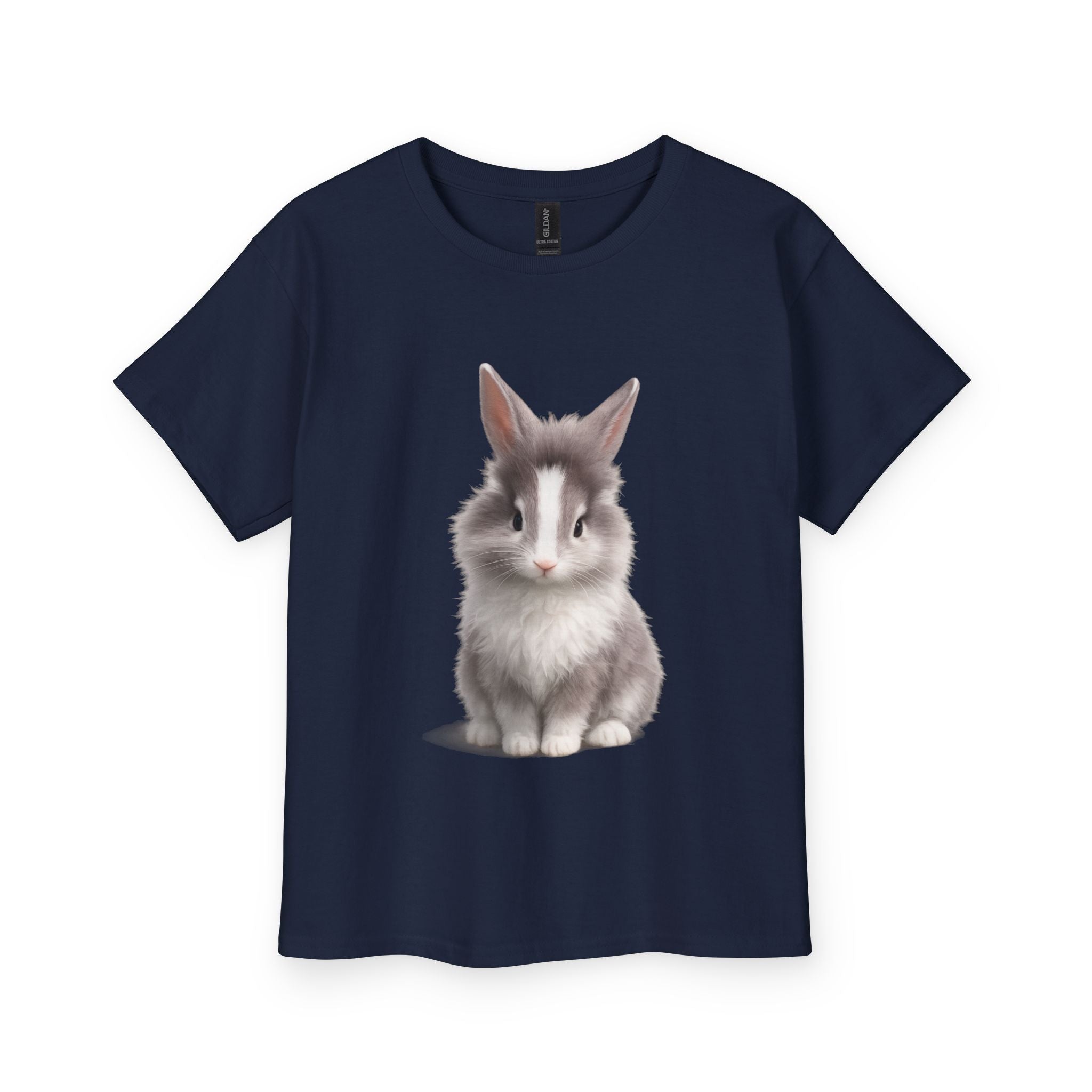 Kids Cute Fluffy Bunny Youth T‑Shirt