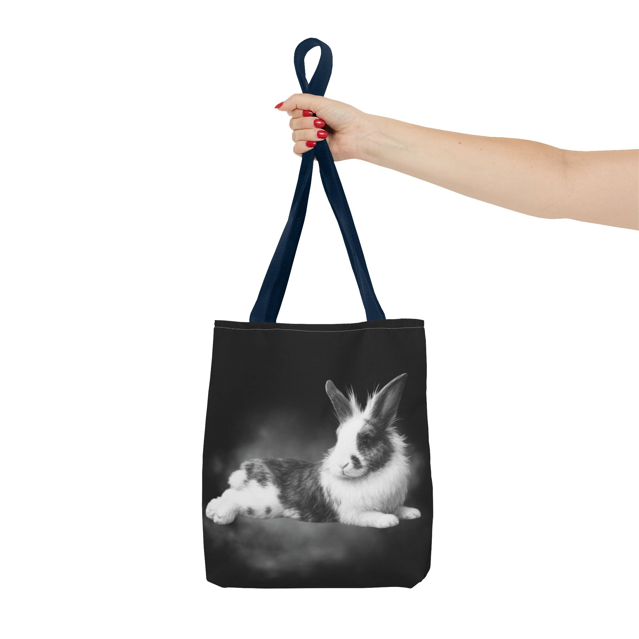 Black & White Bunny Tote Bag for Everyday Use