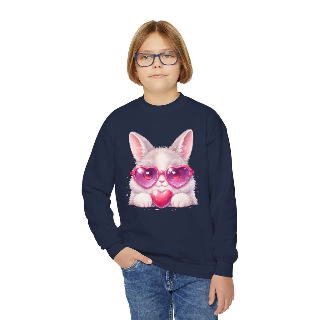 Bunny theme Youth Crewneck Sweatshirt