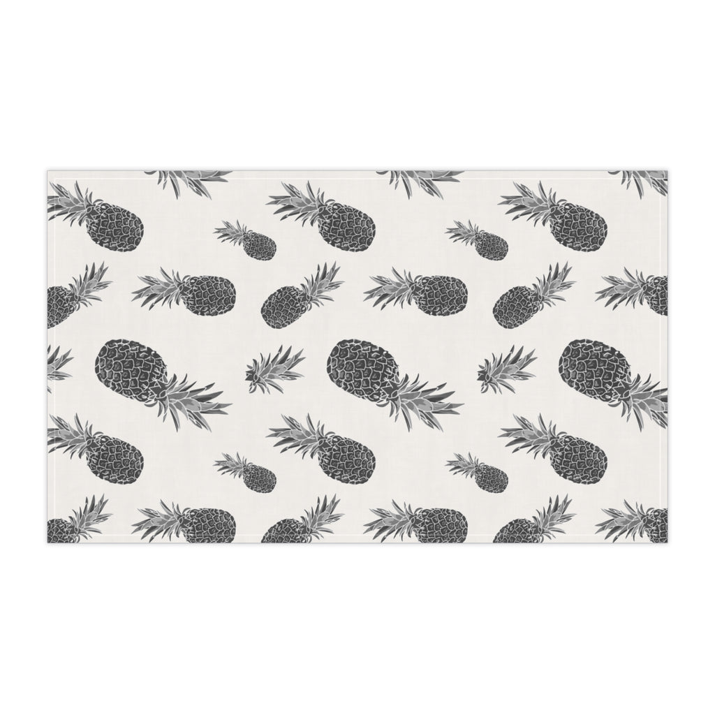 Black and White Pineapple Tea Towel