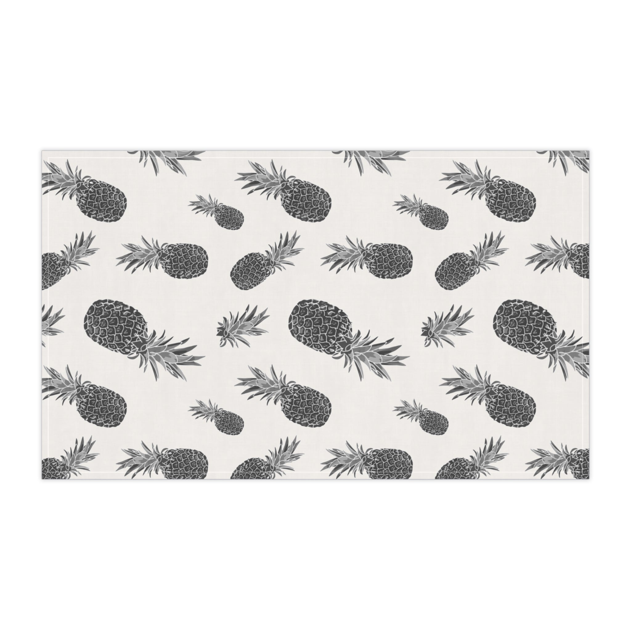 Black and White Pineapple Tea Towel