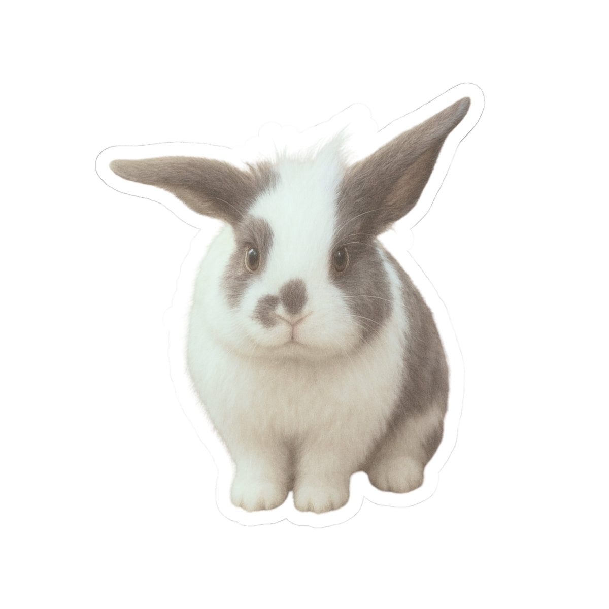 Cute Bunny Kiss-Cut Sticker