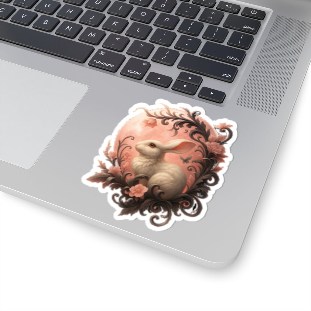 Beautiful Fairy Bunny Kiss-Cut Sticker