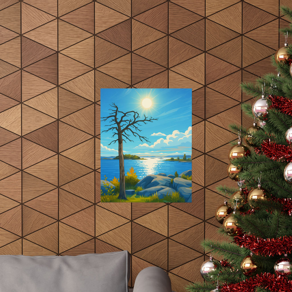 Matte Vertical Poster Landscape Wall Art Print