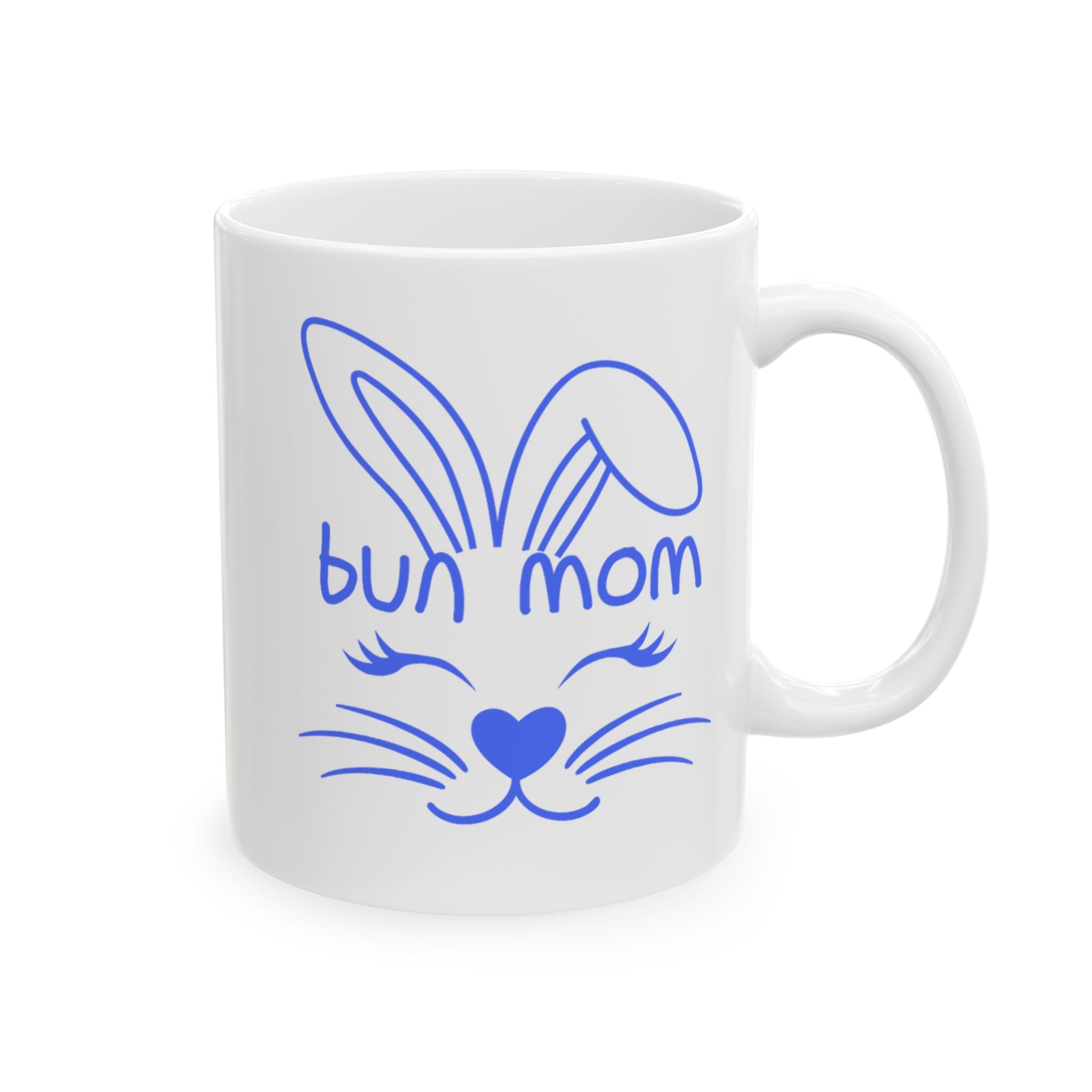 Cute Bun Mom Ceramic Mug — 11oz & 15oz