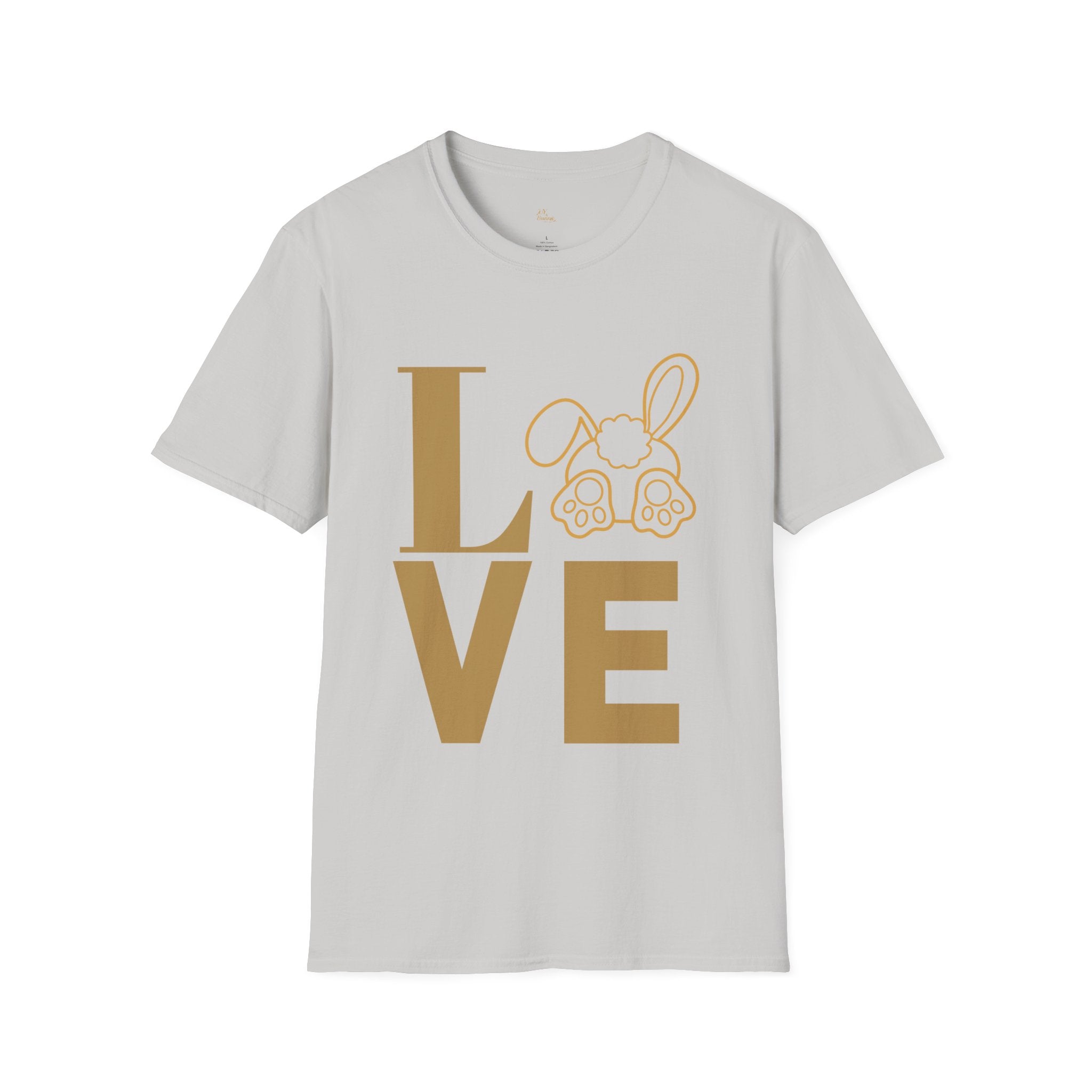 Cute Bunny Love Unisex Softstyle T-Shirt for Spring , Bunny Tee,