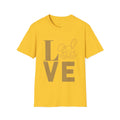 Cute Bunny Love Unisex Softstyle T-Shirt for Spring , Bunny Tee,