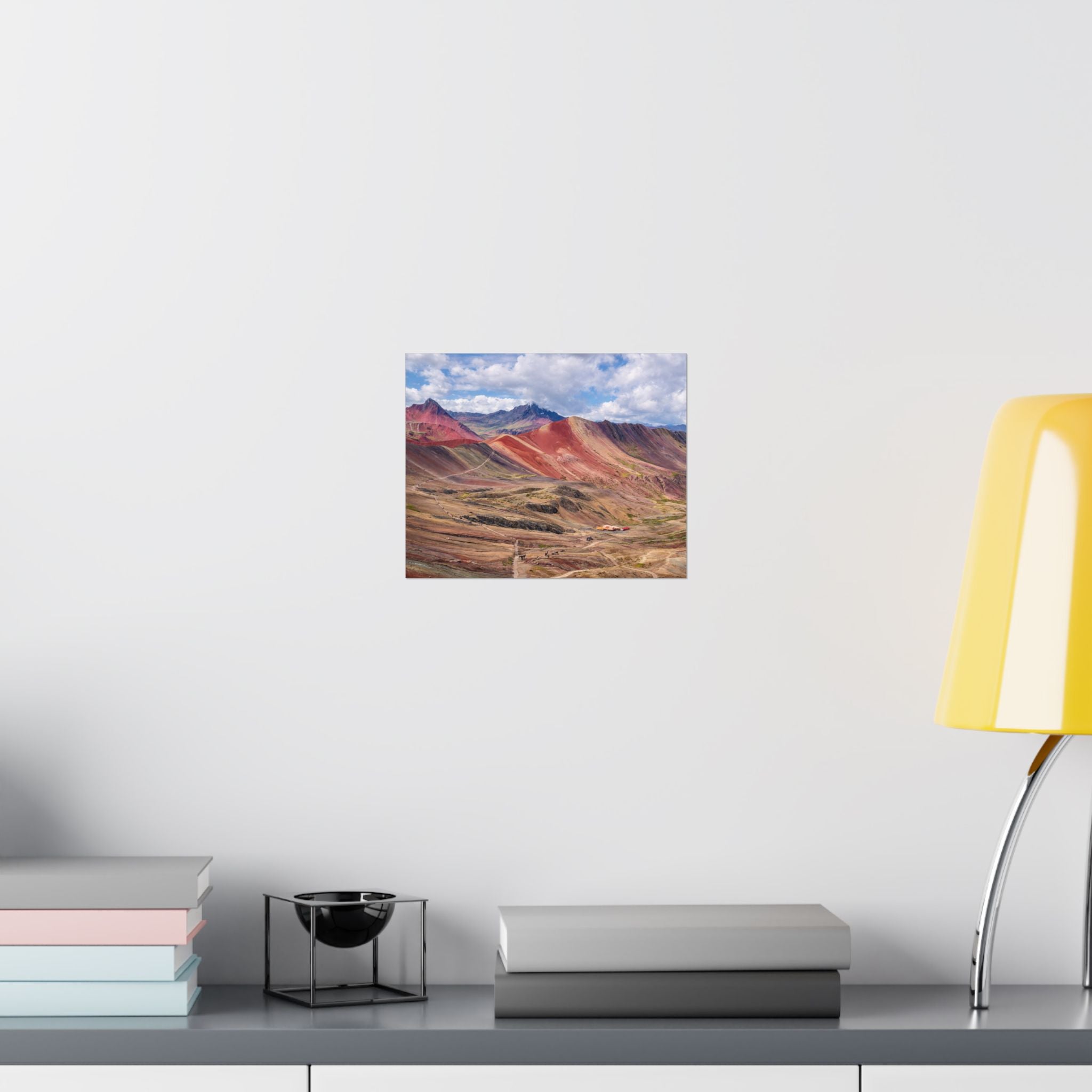 Rainbow Mountain Peru Matte Horizontal Poster — Landscape Wall Art