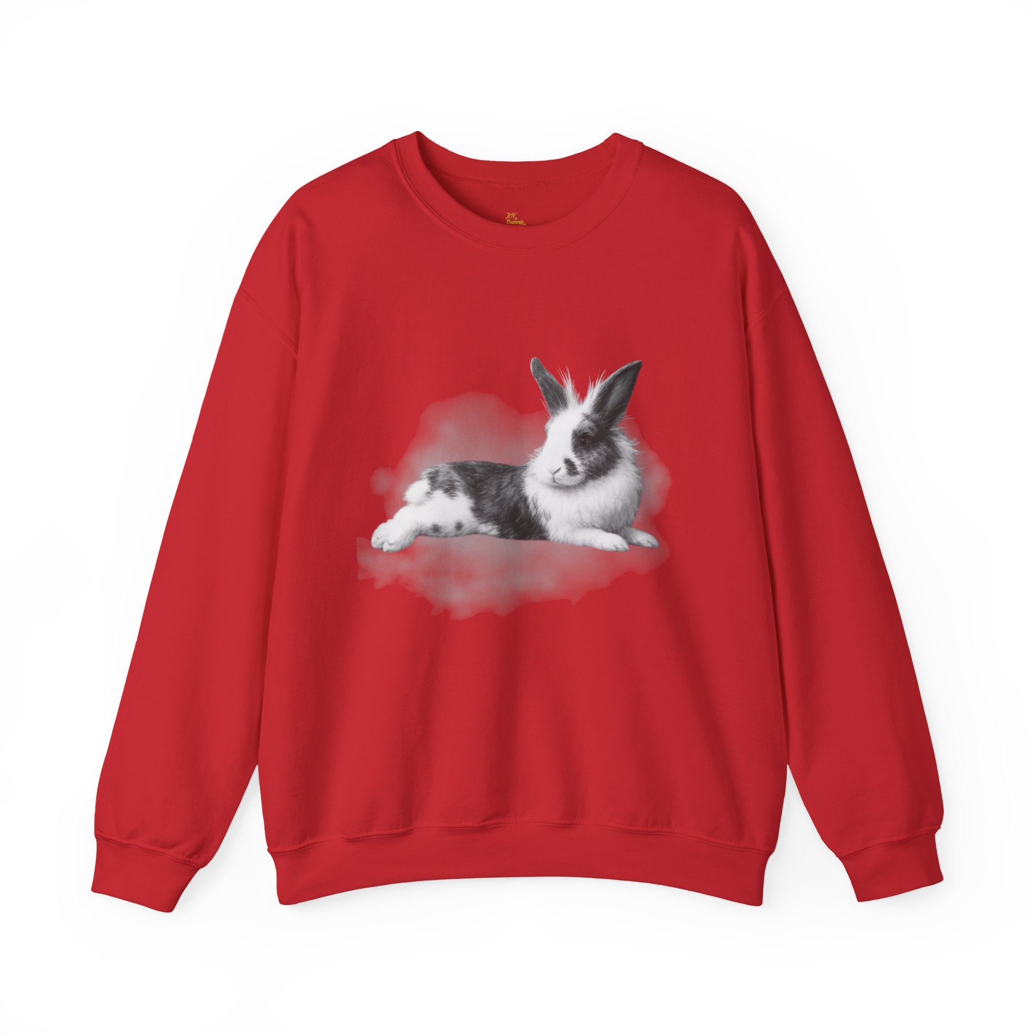 Black & White Bunny Portrait Crewneck Sweatshirt